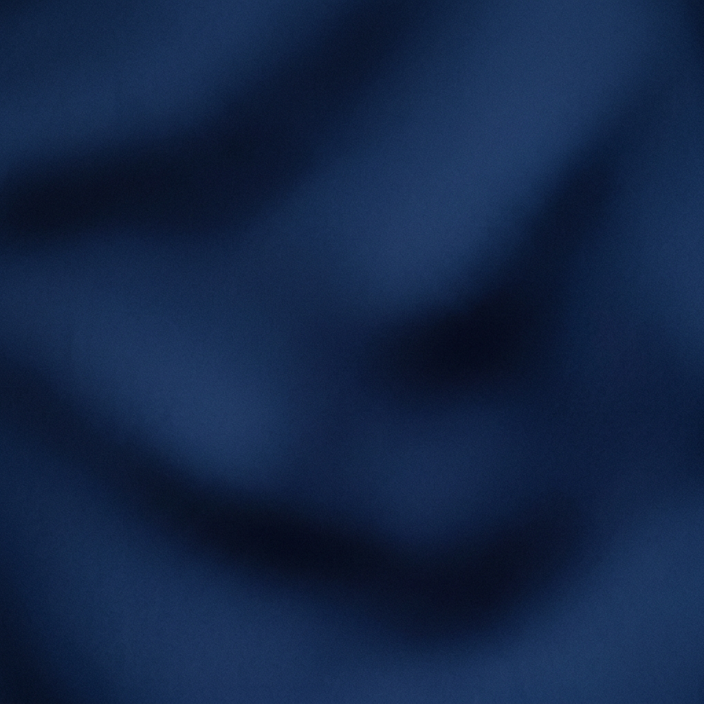 Smooth navy blue fabric with soft folds and shadows